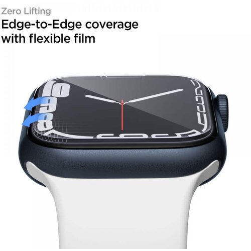 Spigen Neo Flex (3 kosi) - Apple Watch 4 / 5 / 6 / SE / 7 / 8 (44 mm / 45 mm) - prozoren Slike
