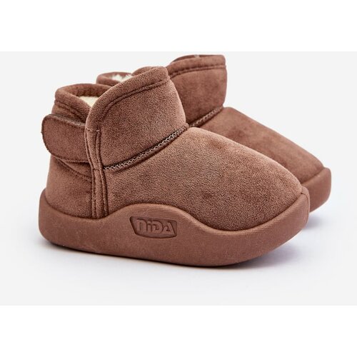 Kesi Children's brown snow boots Benigna insulated with fur Slike