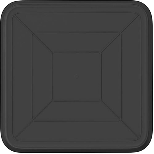  Kvadratna posuda za cvijeće 24 pcs Crna 21 x 21 x 2 cm Plastika Slike