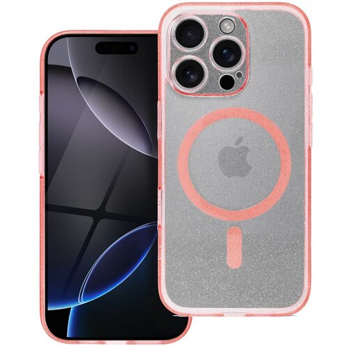  Futrola CLEAR MAGSAFE za IPHONE 15 Pro Max roze sa sljokicama Cene