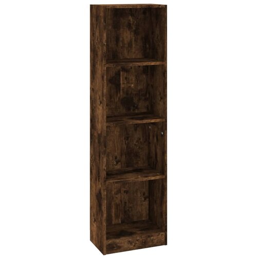 Maison Chic Knjižna omara - Knjižni regal 4-nadstropna dim. hrast 40x24x143 cm inženir. les, (21725779) Slike