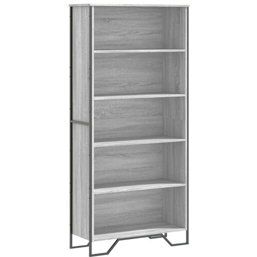 Maison Chic Knjižna omara - Knjižni regal siva sonoma 80x31x169 cm cm inženirski les, (21725508) Slike