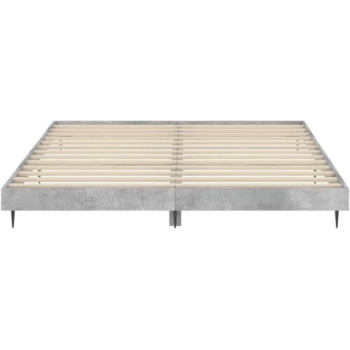 VidaXL Okvir kreveta siva boja betona 120x200 cm od konstruiranog drva Slike