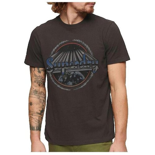 Superdry Majice s kratkimi rokavi T-shirt Rock Graphic Band manches courtes Cene
