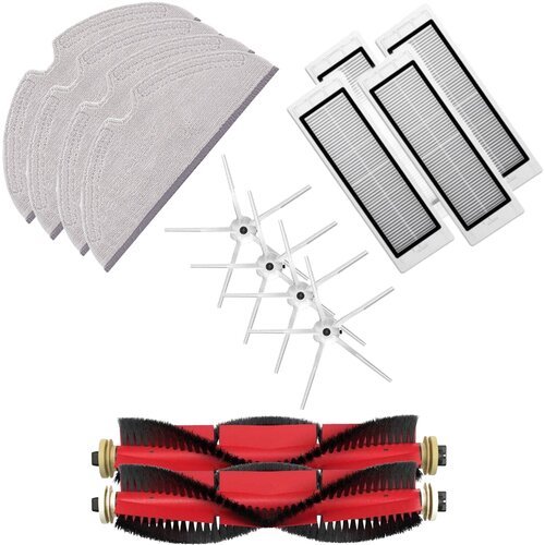  Ultra-pack s krpama i bijelim bočnim četkama za Roborock S5, S6, E5, S50, S55 Slike