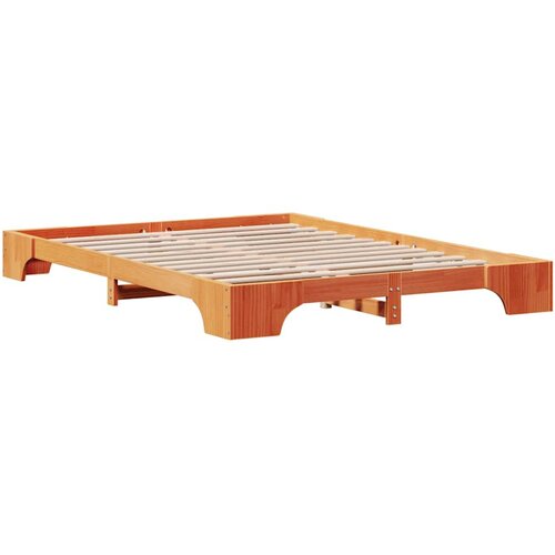 vidaXL Konstrukcija postelje Voščeno rjava 207 x 147 x 17 cm, (5000022922) Cene