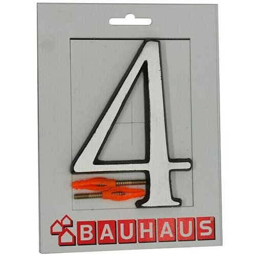Kućni broj 4 (Visina: 115 mm, Srebrne boje, Aluminij) Cijene