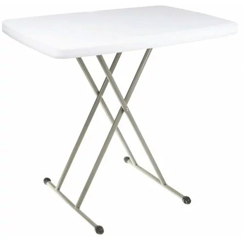 TIMMLUX Zložljiva miza z nastavljivo višino 46 - 74 cm plastika / kovina