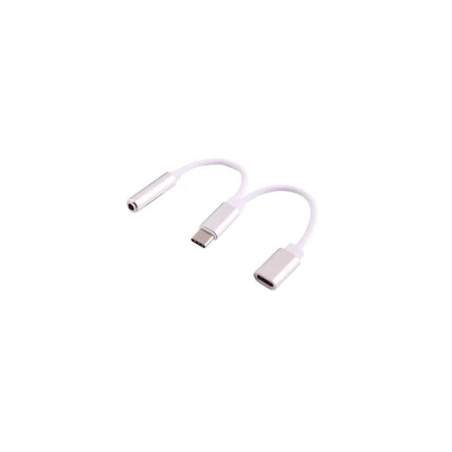  KABLO USB TIP C na TIP C + AUX 2u1