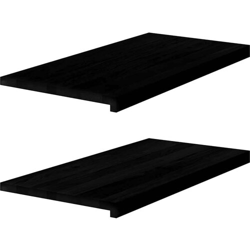  Prozorske klupice 2 kom tamnosmeđe 80x40x2 cm masivne hrast Cene