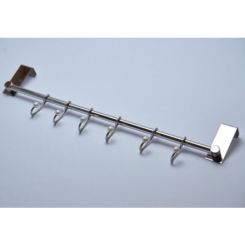  Vješalica za vrata Inox (Broj kuka: 6 Kom., Plemeniti čelik) Cijene