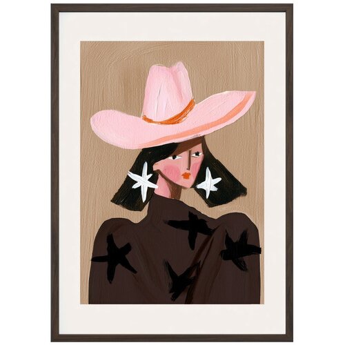 Styler Tiskana slika s okvirom 50x70 cm Cowgirl &amp;ndash; Slike