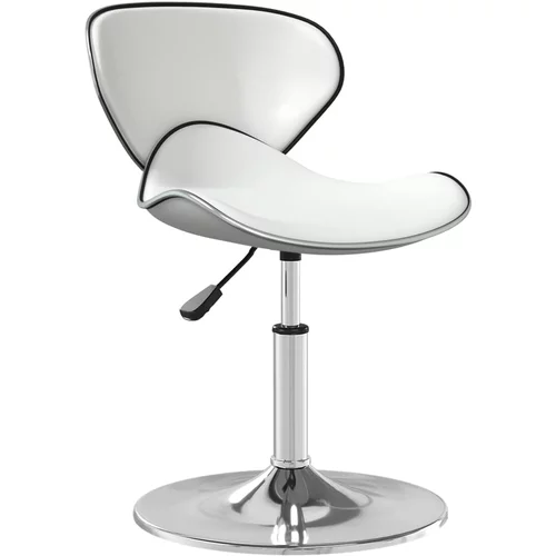 vidaXL Jedilni stol belo umetno usnje, (20812472)