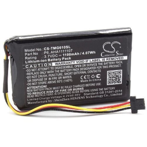 VHBW Baterija za TomTom Go 610, 1100 mAh Slike