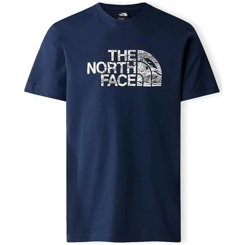The North Face Majice & Polo majice Woodcut Dome T-Shirt - Summit Navy Modra