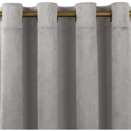  Curtain VILA color gray style classic golden gold metal eyelets velvet 265x300 HOMEDE Cene