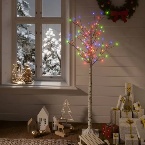  Božićno drvce sa 140 LED žarulja 1,5 m raznobojno izgled vrbe