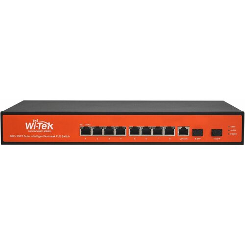 Wi-tek WI-PMS310GF-UPS+ 8GE+2SFP ports 24V-48V mixed L2 managed ups no-break poe switch with 8-Port poe Cene