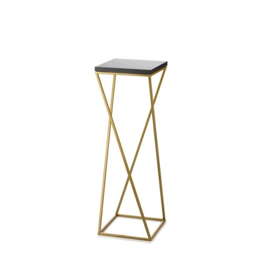  Stalak za cveće LOFT 70x24 cm zlatna/crna Slike