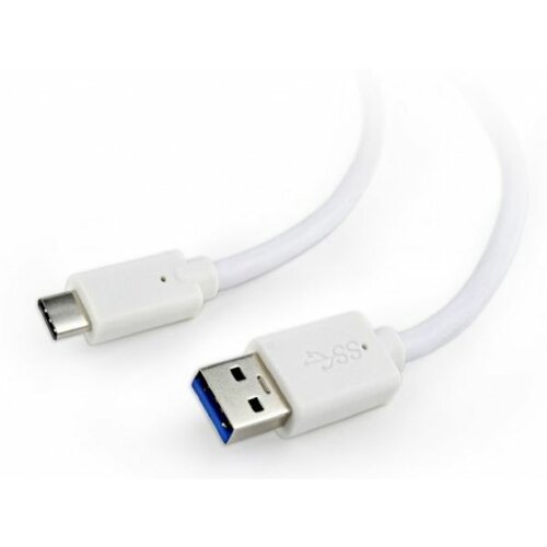 Gembird CCP-USB3-AMCM-6-W USB 3.0 AM to Type-C cable (AM/CM), 1.8 m, white Slike