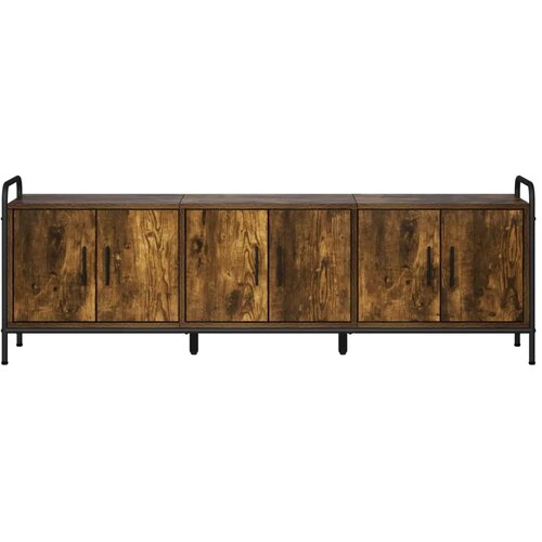  TV ormar 146 x 33 x 50 cm Dimljeni hrast Konstruirano drvo - Dimljeni hrast 146 x 33 x 50 cm Slike