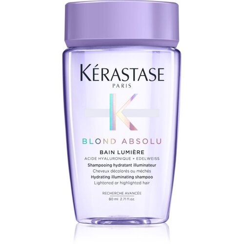 K&amp;eacute;rastase Blond Absolu Bain Lumi&amp;egrave;re &amp;scaron;amponska kopel za posvetljene lase ali lase s prameni 80 ml Slike