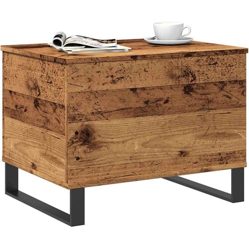  Stolić za kavu boja staro drvo 60x44,5x45 cm konstruirano drvo Slike