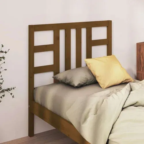  Uzglavlje za krevet boja meda 81 x 4 x 100 cm masivna borovina