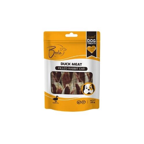 BESTA Rabbit Ears poslastica za pse sa pacetinom 500 g Slike