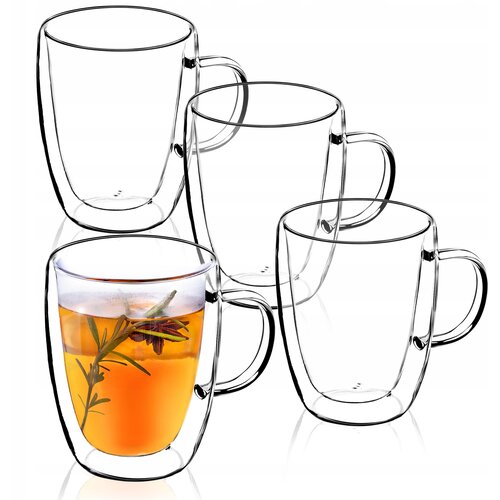 KADAX termo kozarci za kavo, čaj, latte, 350 ml dvostenski vrčki, 4 kosi, (5000351562) Cene