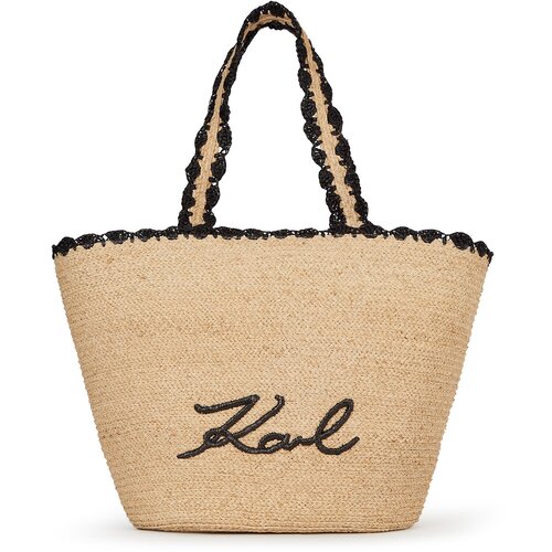 Karl Lagerfeld Torba za na plažo 'Scallop Beach' bež / črna Cene