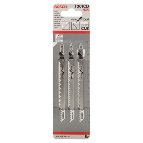 Bosch List ubodne testere Clean for Wood T 301 CD 117 x 3 mm Slike