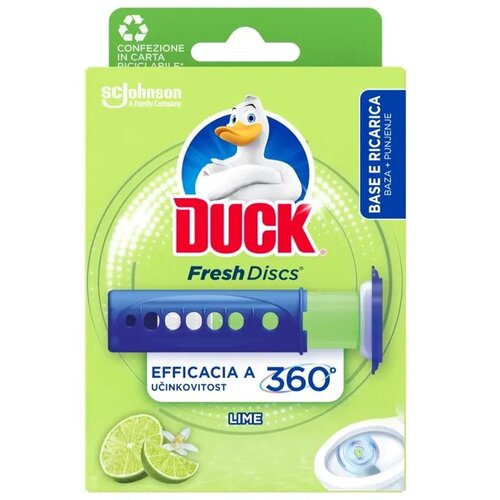 Duck Osveživač za WC &amp;scaron;olju Disk, 36 ml, Lime Slike
