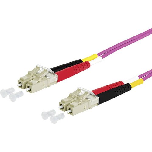 Metz Connect 151S1JOJO10E steklena vlakna optična vlakna priključni kabel [2x LC-vtič - 2x LC-vtič] 50/125 &amp;micro; Multimode OM4 1.00 m, (20437544) Slike