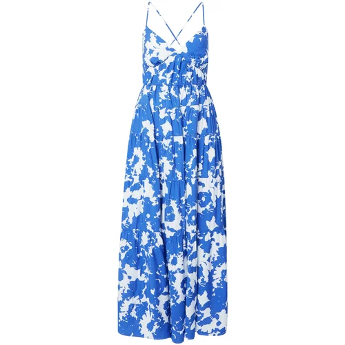 Abercrombie & Fitch Ljetna haljina plava / bijela