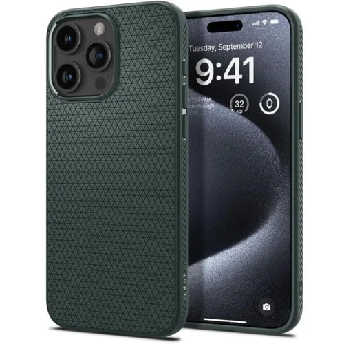 Spigen LIQUID AIR maska za IPHONE 15 PRO ABYSS GREEN