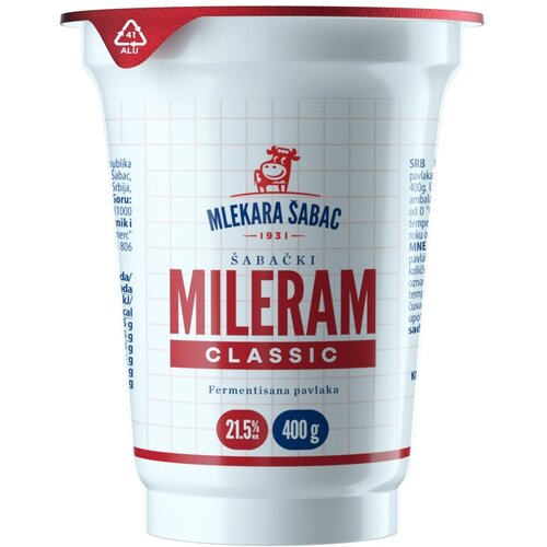 Mlekara Šabac Mileram classic 21,5%mm 400g Cene