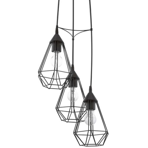 Eglo Tarbes viseća lampa 3xE27, Ø31 cm, crna žičana, 94191 Cene