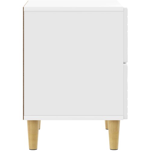  Noćni ormarić Bijela visokog sjaja 62 x 34,5 x 48 cm Slike