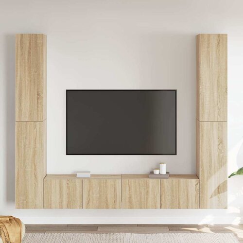 6-dijelni set TV ormarića boja hrasta sonome konstruirano drvo Slike