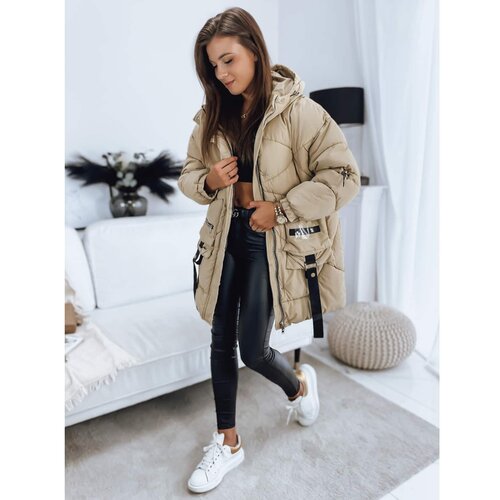 DStreet LEAH women&amp;#039;s camel coat / jacket TY3202 Slike