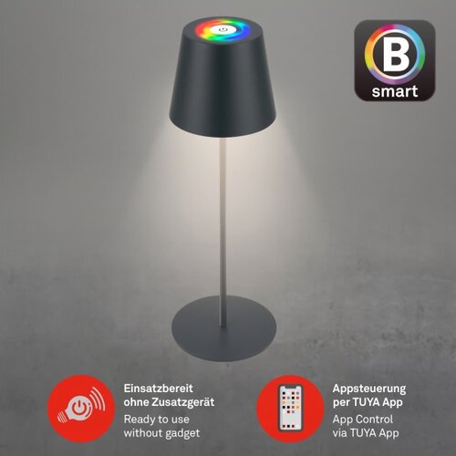BRILONER 7559015-LED RGB stona lampa COLORIS 3,5W/5V IP44 2000mAh Wi-Fi Tuya Slike