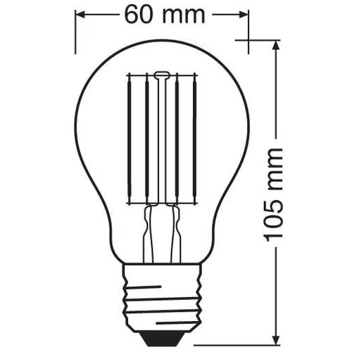  LED filament sijalica hladno bela 7.5W LEDVANCE Slike