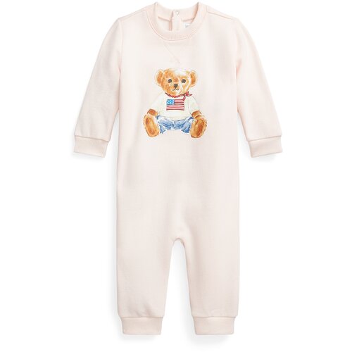 Polo Ralph Lauren Kombinezon moder denim / karamel / pastelno roza / bela Slike