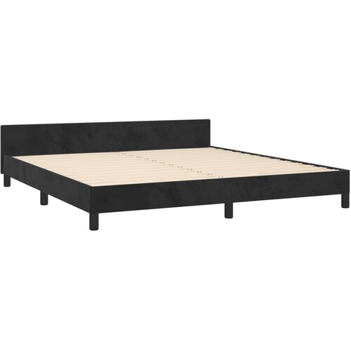  Okvir za krevet s uzglavljem crni 180x200 cm bar&amp;scaron;unasti Slike