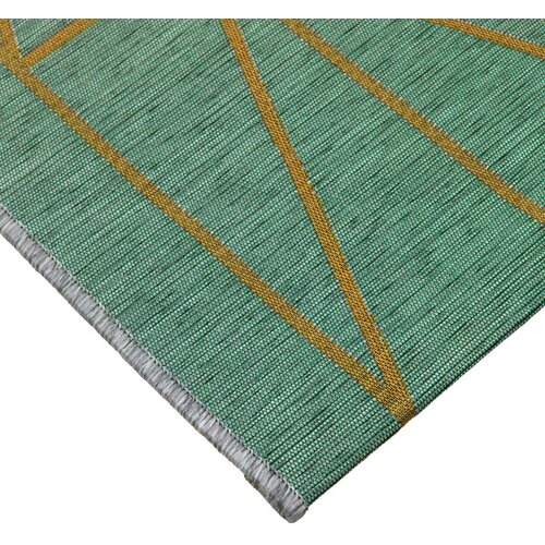 Dieter Knoll PREPROGA ZA ZUNANJO UPORABO Milano 160/230 cm tkano barve petroleja, sahara Slike