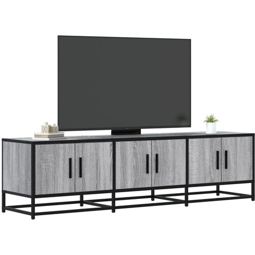 TV ormarić sivi Sonoma 150x35x41 cm Konstruirano drvo i metal Cijene