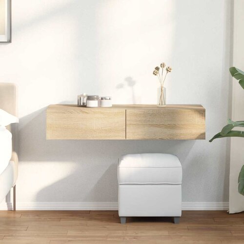 vidaXL Zidna polica s ladicama sonoma hrast 100x36x19 cm izrađeno drvo Cijene