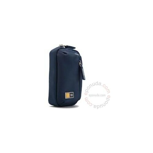 Case Logic TBC302B Nylon Camera bag, compact w/front pocket & carabiner, Ink (blue) Slike