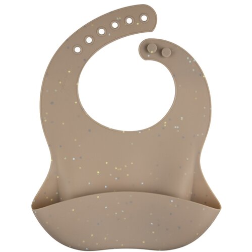 Canpol BABIES SILIKONSKA PORTIKLA SA DZEPOM DOTS 51/029 BEIGE Cene